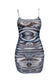 TITAN MESH PRINTED MINI DRESS