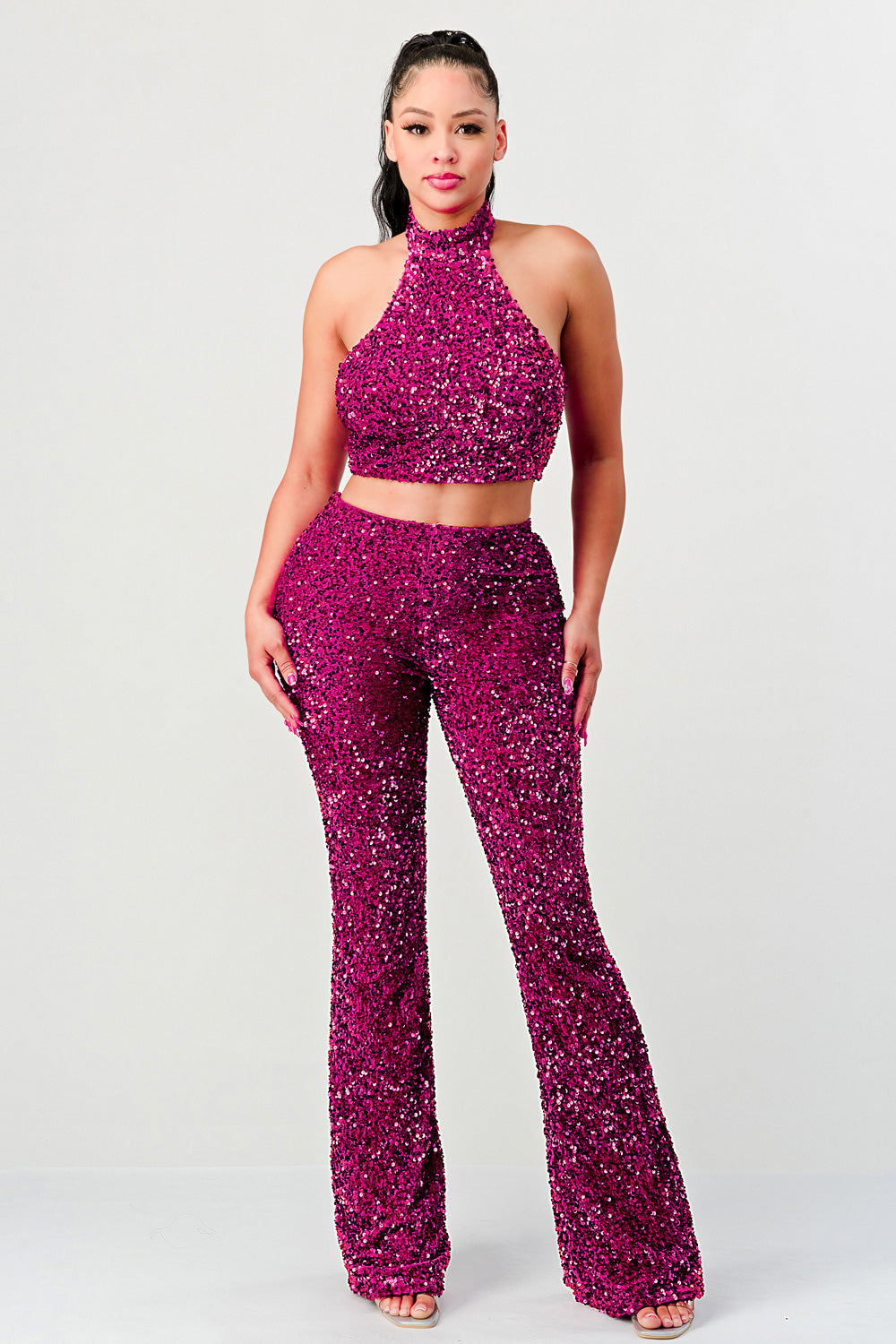 CON TANTO AMOR SEQUIN TWO PIECE SET